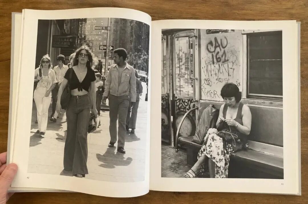 1970s New York street photography book page prompt example